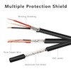 Car RCA Cable Set Optional DC Power Connection 2 in