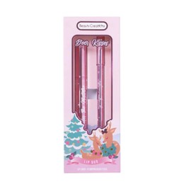 Beauty Creations | Dúo de Labios "Deer Kisses", Delineador de Labios y Gloss, Edición Limitada Navideña