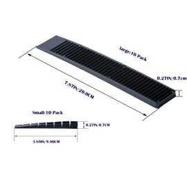 Plastic Shims and Leveling Wedges for Construction, Leveling, Installation,No Burrs and Thick,Large10 Pieces and Small 10 Pieces