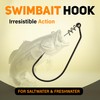 Reaction Tackle Swimbait Hooks - 8/0 (25-Pack)