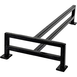 FLVFF Fingerboard Rail Metal Solid Steel T Grind Rails Ramp and Skate Parks (TR) (Black)