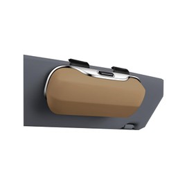 GDQ Car Visor Glasses Case|Car Sunglass Holder|Eyeglass Holder|Sunglasses Holder for Car|Press Silent Shockproof Dustproof (Beige)