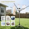 STORAGEIDEAS Umbrella Clothesline Outdoor Heavy Duty, Retractable Rotary Drying Rack