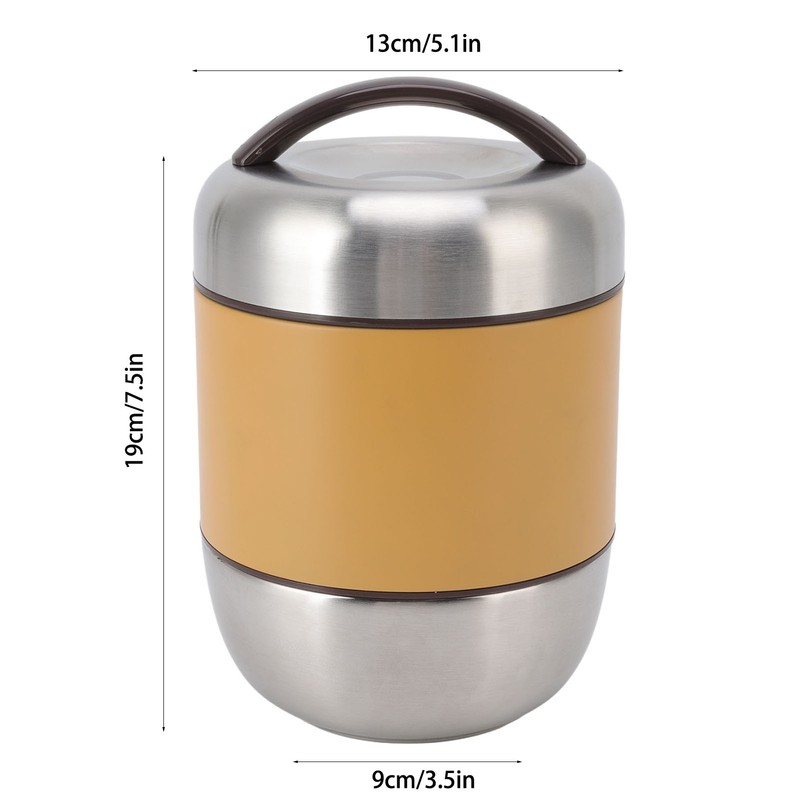 1.5L Thermal Lunch Box 304 Stainless Steel Leakage Proof Multi