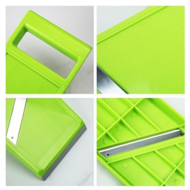 Vegetable Chip Maker, Handheld Mandoline Slicer, Potato Chip Slicer, Mandoline Slicer For Kitchen, Potato Slicer Machine Stainless Steel Vegetable Chopper,Vegetable Slicer, Green