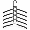 5-Tier Space Saving Clothes Hanger with Non-Slip Foam Padded Arms,