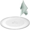 12" Microwave Glass Turntable Plate Replacement for Whirlpool Microwave Glass
