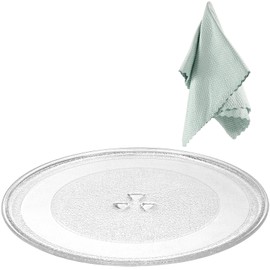 12" Microwave Glass Turntable Plate Replacement for Whirlpool Microwave Glass Plate - Replace Microwave Glass Tray # W11367904 W10337247 AP6892124