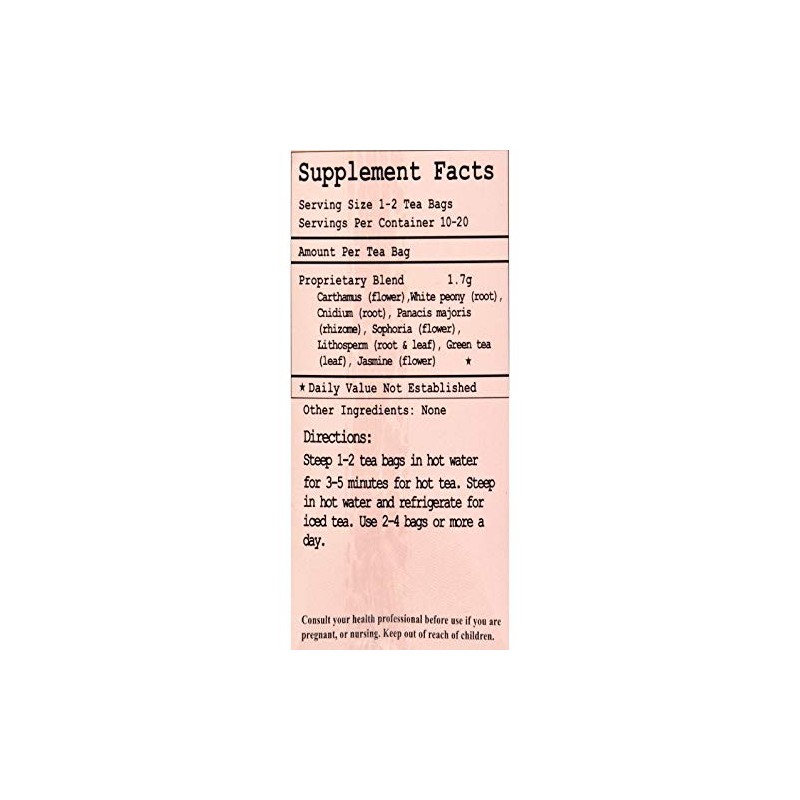 Health King Blood Tonifier & Circulator Herb Tea, Teabags, 20