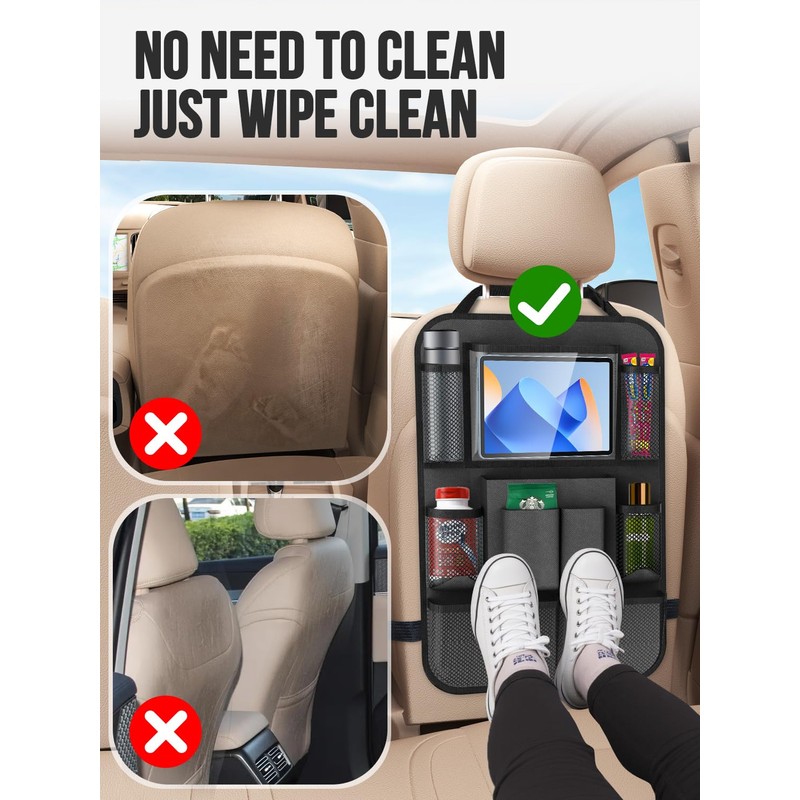 Backseat Car Organizer(20 Storage Pockets),Come with Free 1 Seat Net