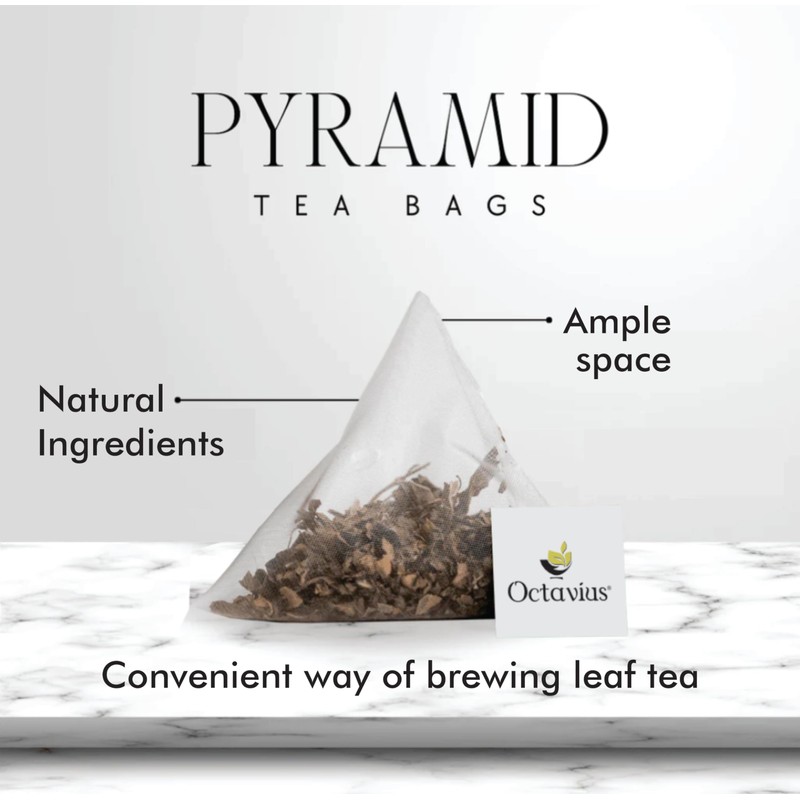 Pyramid Teabags Enveloped (BUTTERFLY BLUE PEA FLOWER TEA BAGS)