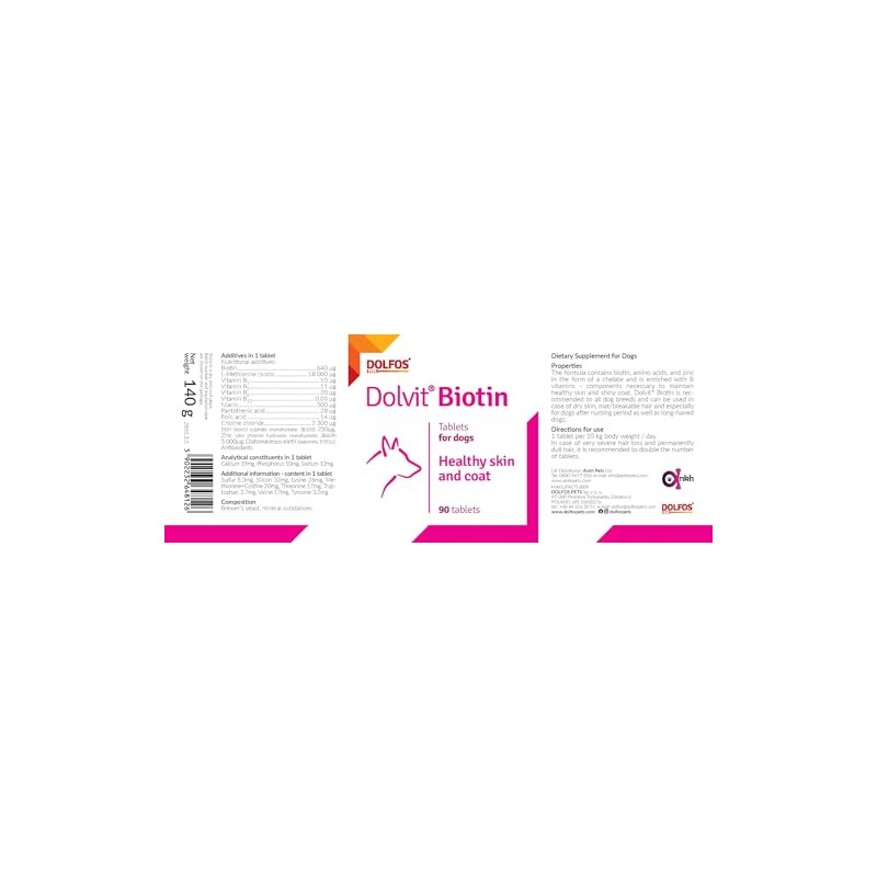 Dolvit Biotin 90 tablets Vitamins Minerals Healthy Skin and Shiny