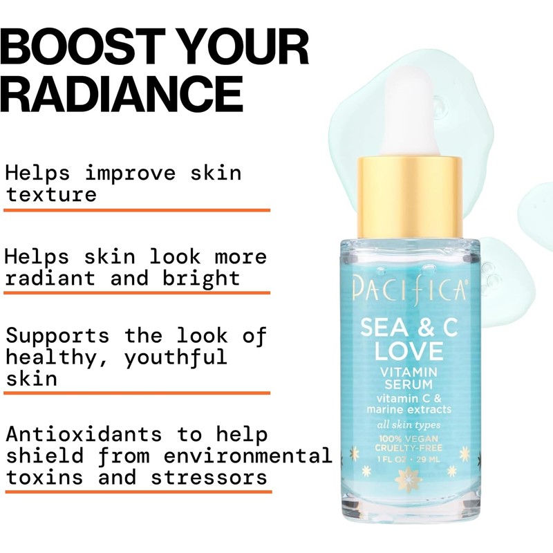 Pacifica Sea & c love vitamin serum, 1 Fl Ounce