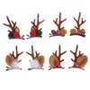 Lurrose Antler Hair Clip 4 Pairs Cute Reindeer Hair Clips