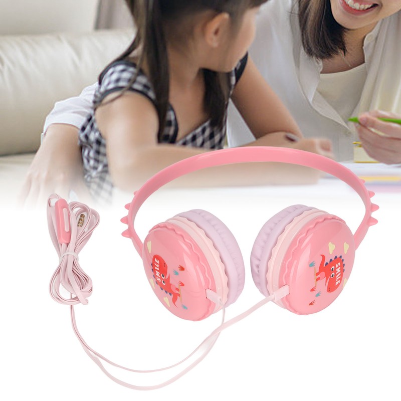 Kids Wired Headphone 3.5mm Jack Stereo Adjustable Headband Cute Child