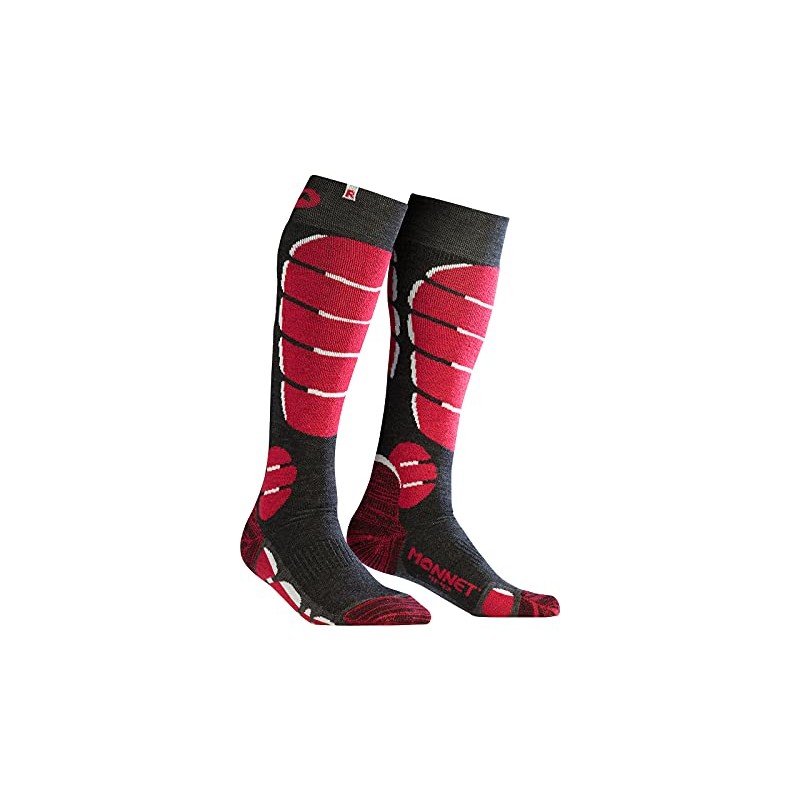 MONNET SKI Medium Socks, Rouge, 4546