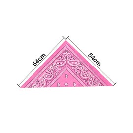 Trimming Shop Paisley Cotton Bandana Unisex Lightweight Breathable and Durable Handkerchiefs Headband Riding Outdoor Wristband Party 54cm