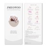 JMEOWIO Glitter Nail Foil UV Hardening Gel Nail Strip Sticker