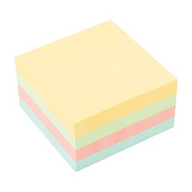 D.RECT Sticky Notes | Set of 1 Pieces | 75x75mm | Sticky Notes | 1x450 a Pad of Sheets | Office Supplies | Perfect for Office, School and Home | Pastel Color