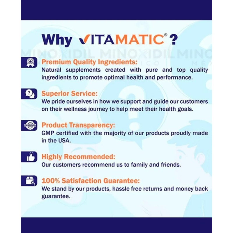 Vitamatic Vitamina B1 500 Mg 120 Capsulas Sabor Sin sabor