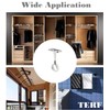 TERF® Polished Chrome Ceiling-Mount Bracket for Up to 19mm Diameter