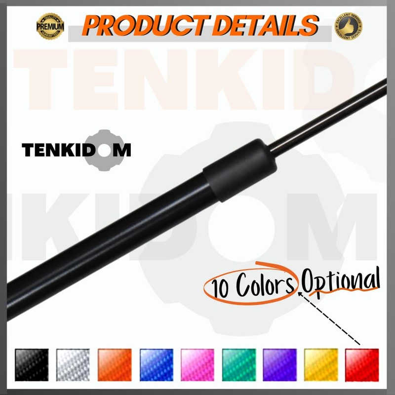 TENKIDOM Pickup Tailgate Assists Compatible with Left Nissan Frontier D23