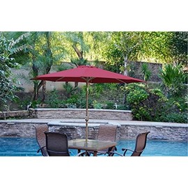 Maykoosh Patio Umbrella with Tilt & Crank - Outdoor Market Umbrella - Bronze Aluminum Pole - Large Shade