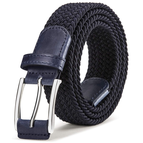 KEMISANT Men's Golf Belt Multi Pack-Braided Woven Stretch Belt for