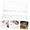 Healvian Transparent Six Grid Eyeshadow Palette Travel Friendly Makeup Organizer