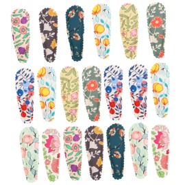 WOONEKY 20Pcs Floral Hair Clips Set Vintage Fabric Hair Accessories for Girls Flower Barrette Clips for Styling Suitable for Women and Teens