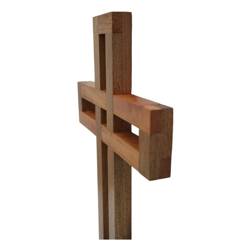 Cruz De Madera Decoracion Artesanal Cre55333rc-a