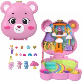 Polly Pocket x Care Bears Partnership Compact Dolls & Accessories Playset New