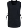 MISEMIYA KX-3301 Unisex Apron Cleaning Sanitary, Black 68.