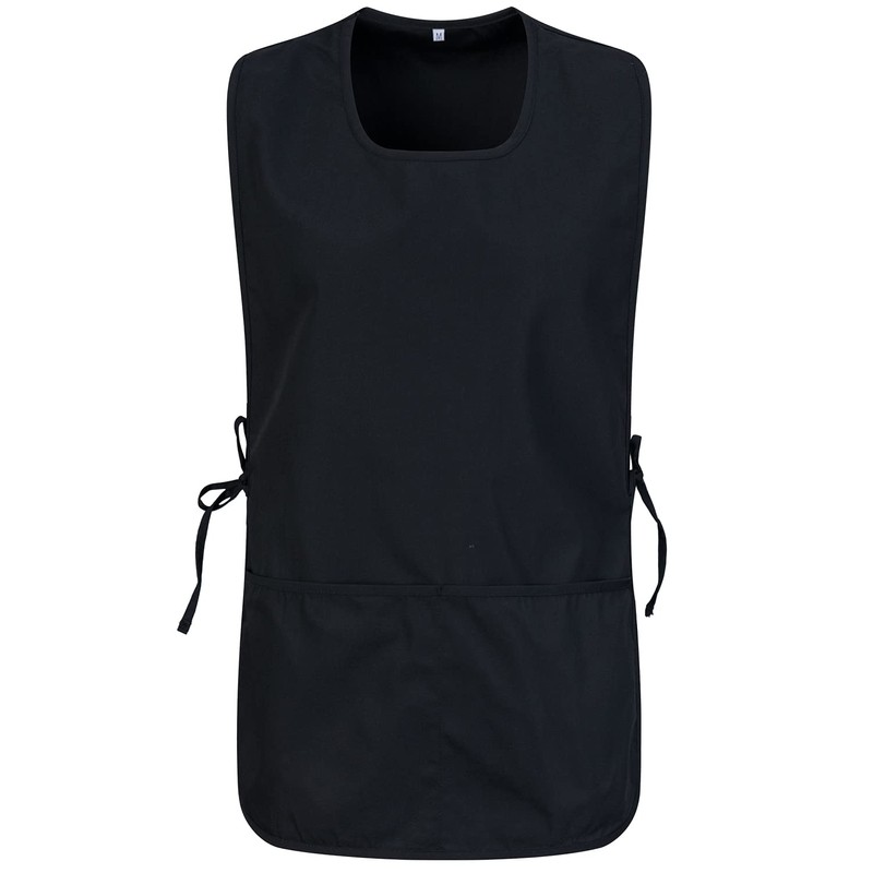 MISEMIYA KX-3301 Unisex Apron Cleaning Sanitary, Black 68.