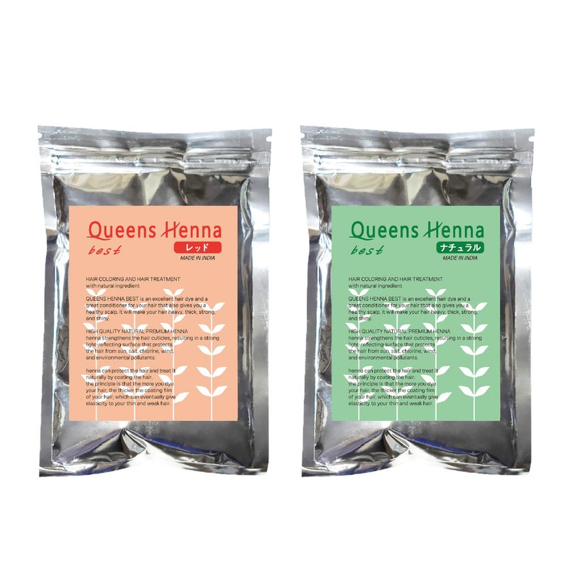 Queens Hena 퀸즈헤나 베스트 천연헤나염색약 원플원 100g Queens premium [브라운+네추럴]