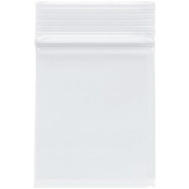 Plymor 2.5" x 3" (Pack of 100), 4 Mil Heavy Duty Zipper Reclosable Plastic Bags