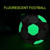 Reflective Football PU Glowing Sports Soccer Ball with Pump for