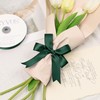 Kryvus Hunter Green Satin Ribbon, Double Faced 1 Inch X