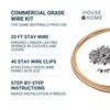 House2Home Upholstery Stay Wire for Sofa Furniture Springs, 20ft with