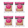 4 X Hario 02 100-Count Coffee Natural Paper Filters, 4-Pack Value Set (Total of 400 Sheets)
