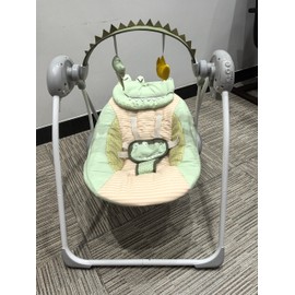 Baby Swings for Infants, Portable Baby Swing with Adaptable Speed, Music and Timer, Infant Swing for Babies 0-6 Months 6-20 lbs, Indoor/Outdoor Use