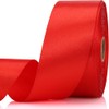 NISDOCF Red Ribbon-1-1/2 Inch 30 Yards Red Solid Satin Ribbon