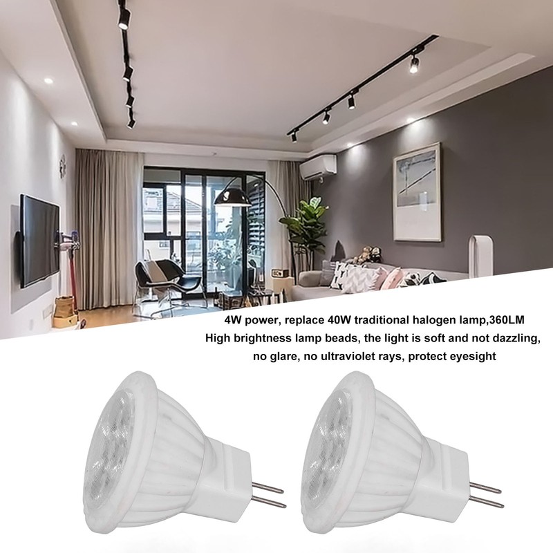 6Pcs MR11 LED Light Bulb 4W GU4 Dual Pin Bulb