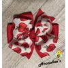 Apple Twisty Pinwheel Hair Bow
