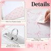 ReliThick 4 Pcs Cute Pink Bow 3 Ring Binder, 1