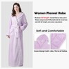 Oksun Womens Long Fleece Robe: Floor Length Flannel Hooded Bathrobe,