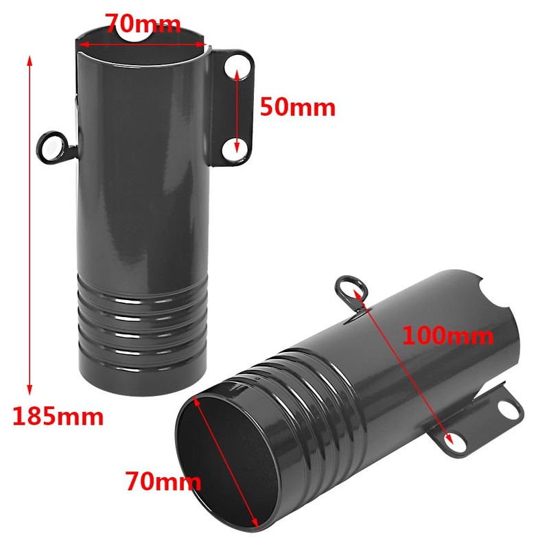 HIYOYO Motorcycle Front Lower Fork Tube Covers Set Fit for