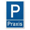 Plastic Sign (20 x 30 cm) for Private Parking/Private Land/Parking/Private