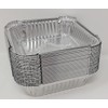 Aluminium Foil 6" Square Roasting Oven Baking Dish Tray BBQ