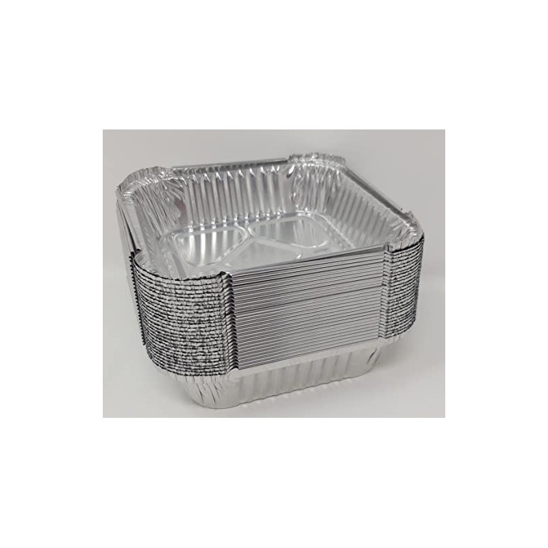 Aluminium Foil 6" Square Roasting Oven Baking Dish Tray BBQ